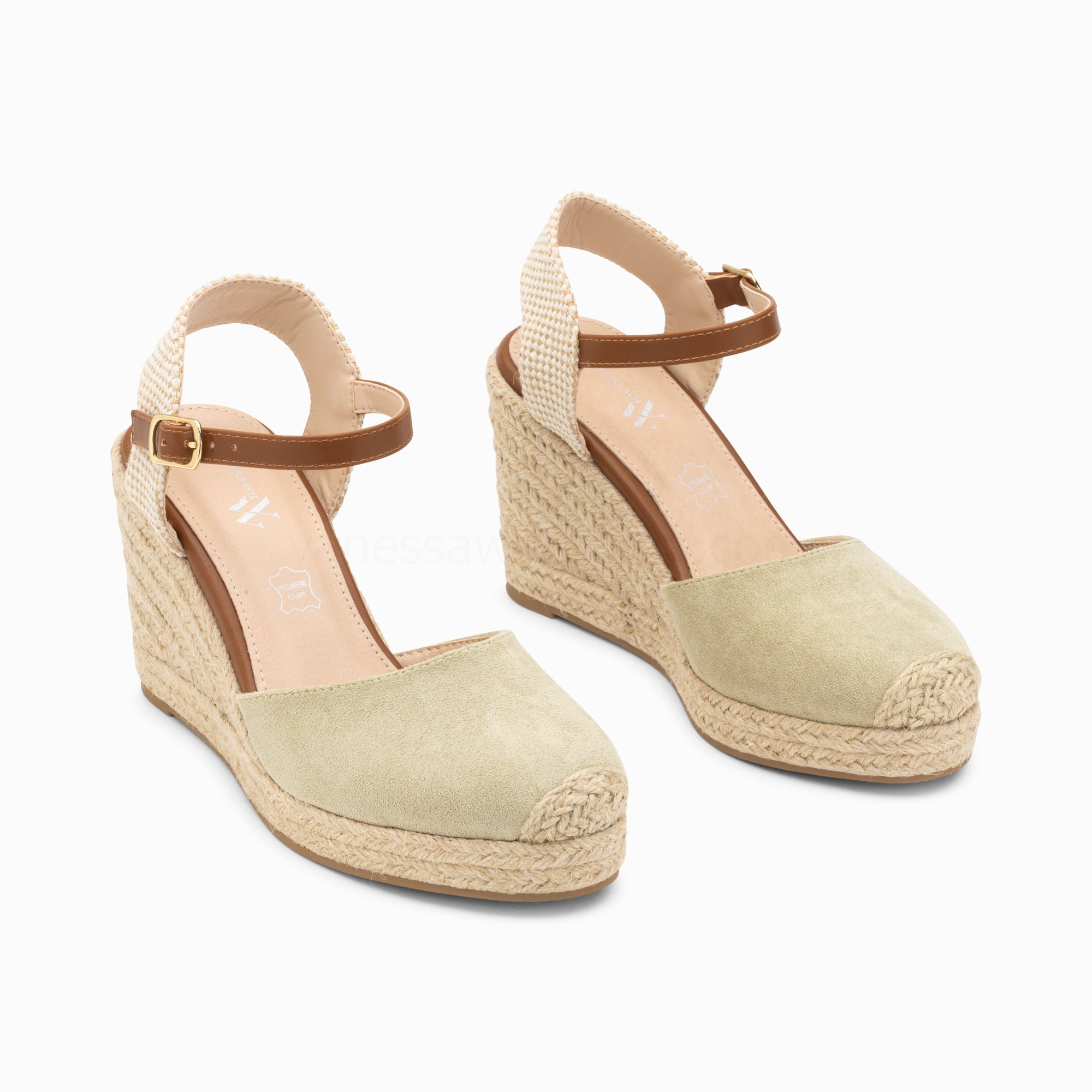 (image for) Sandales CompenséEs Mariana Vert Pastel | Vanessawupromo.Com 635