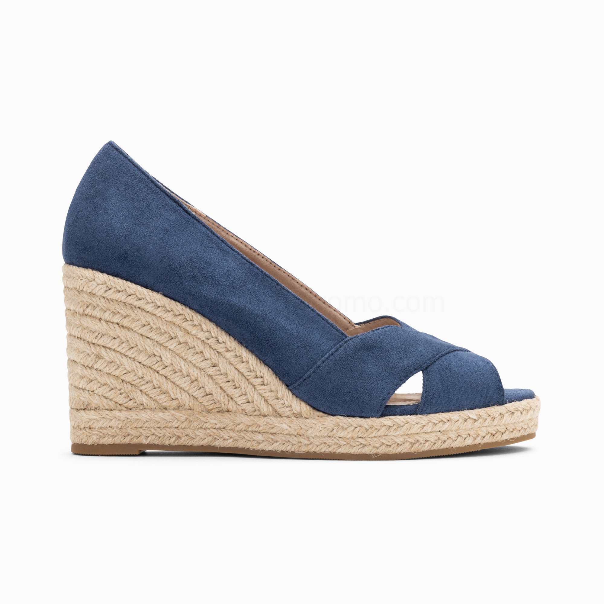 (image for) Sandales CompenséEs Peep-Toe LéOnie Bleu Marine | Vanessawupromo.Com 637