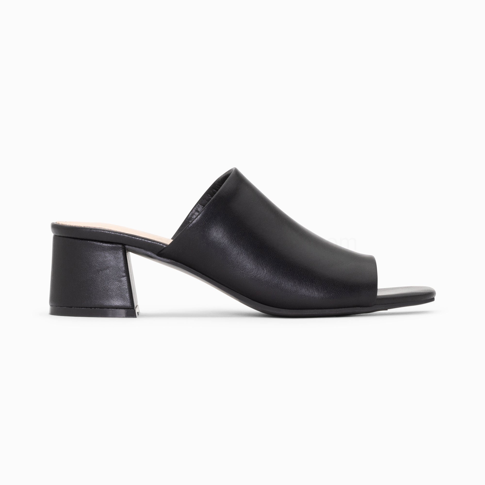 (image for) Mules Peep-Toe HelèNe Noires à Talon | Vanessawupromo.Com 463