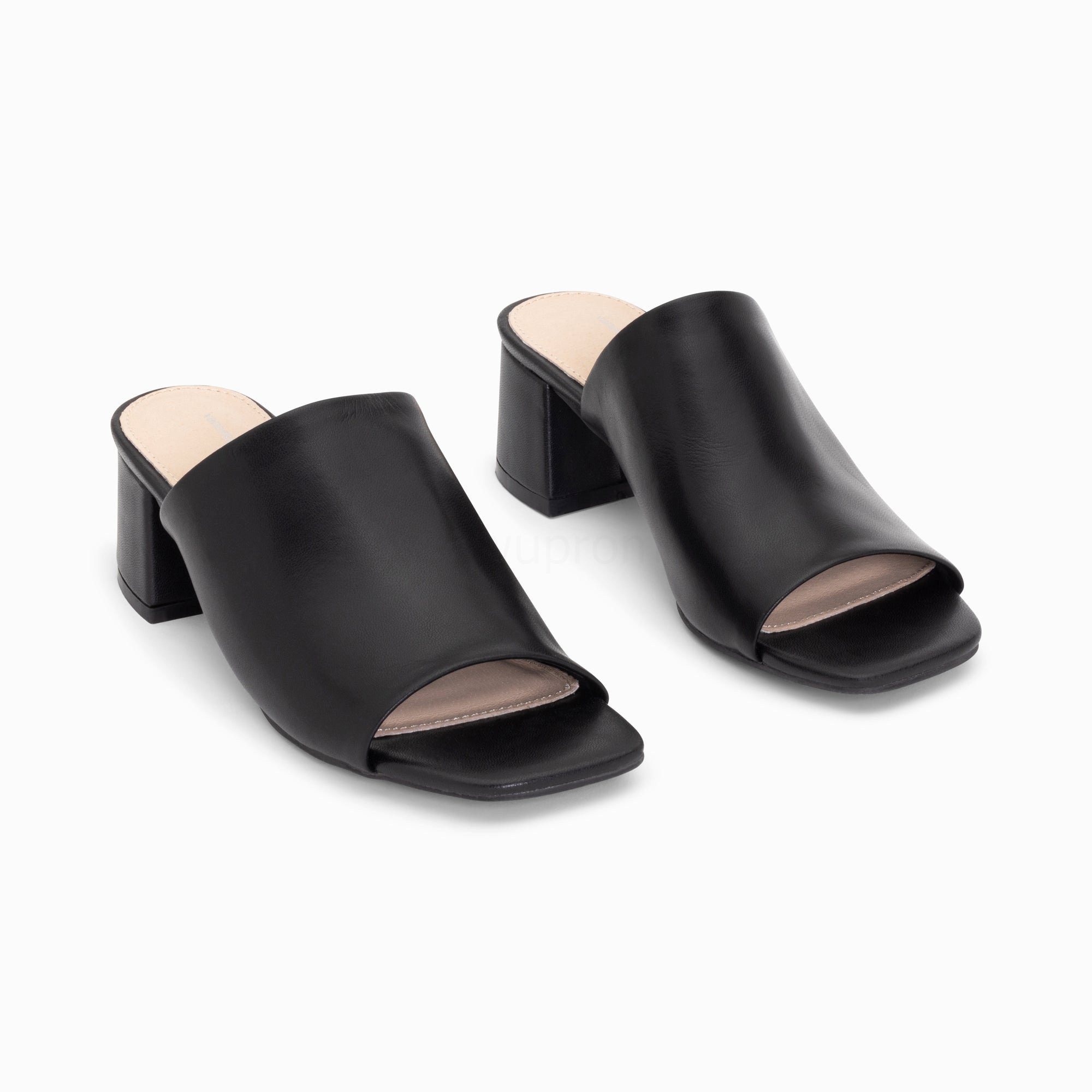 (image for) Mules Peep-Toe HelèNe Noires à Talon | Vanessawupromo.Com 463