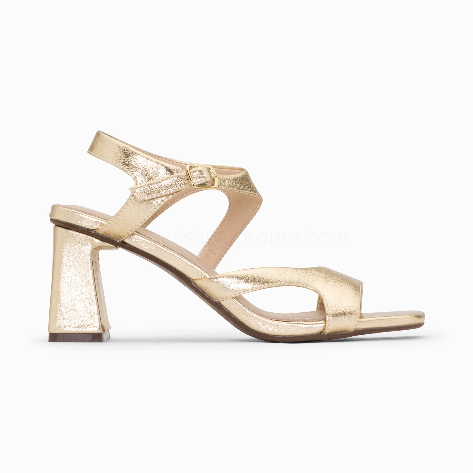 (image for) Sandales Louane Or à Brides AsyméTriques Et Talon Haut | Vanessawupromo.Com 465