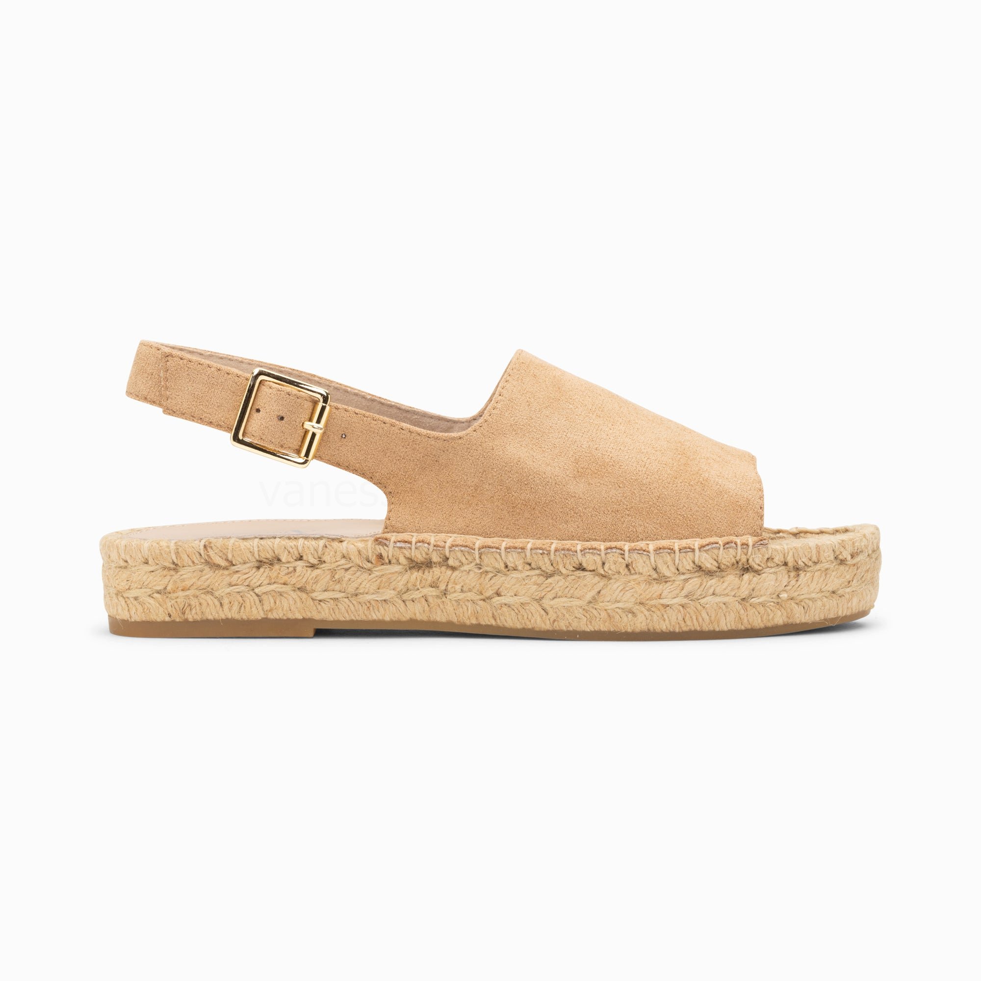 (image for) Sandales Marjolaine Beiges à Semelle Espadrille | Vanessawupromo.Com 330