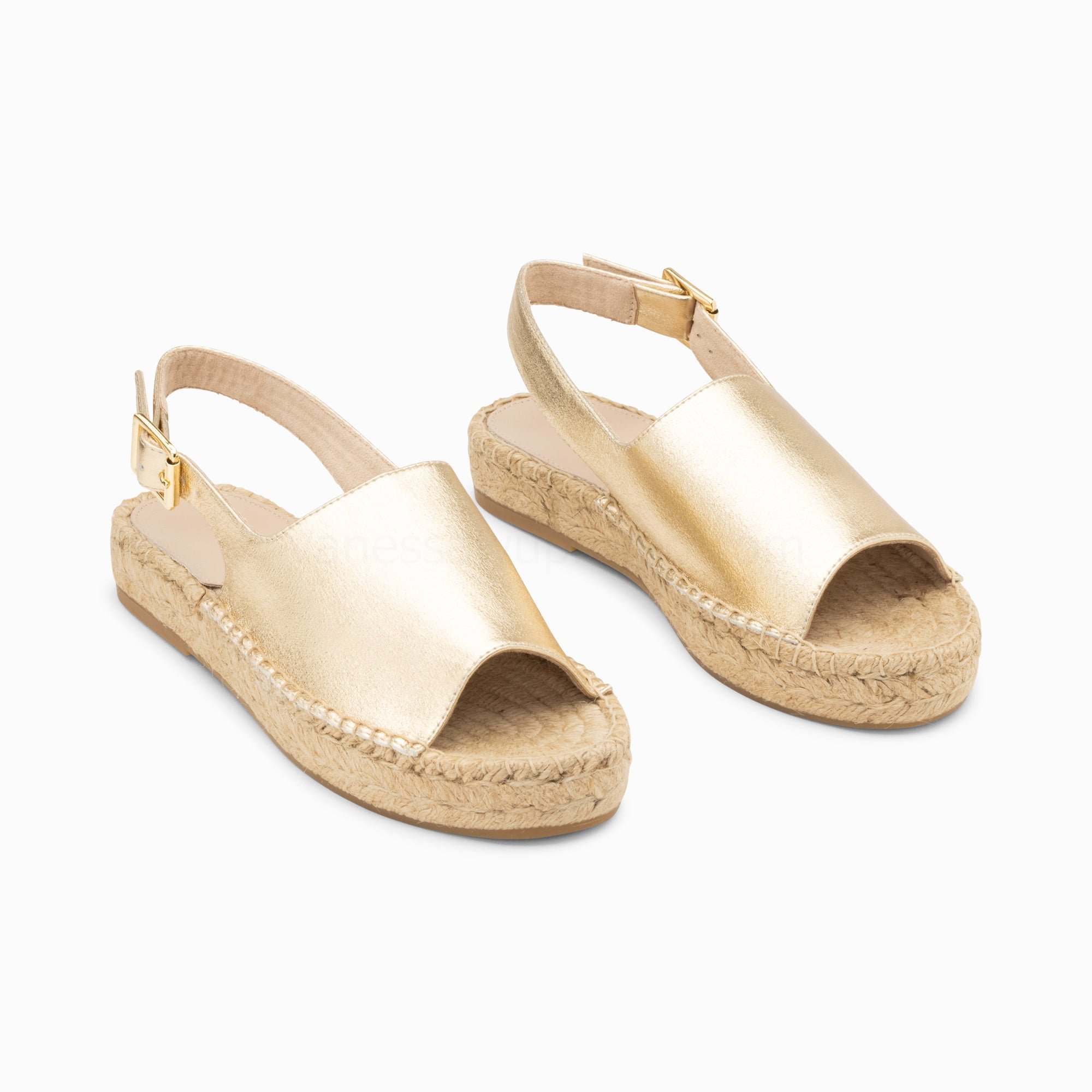 (image for) Sandales Marjolaine Or à Semelle Espadrille | Vanessawupromo.Com 345