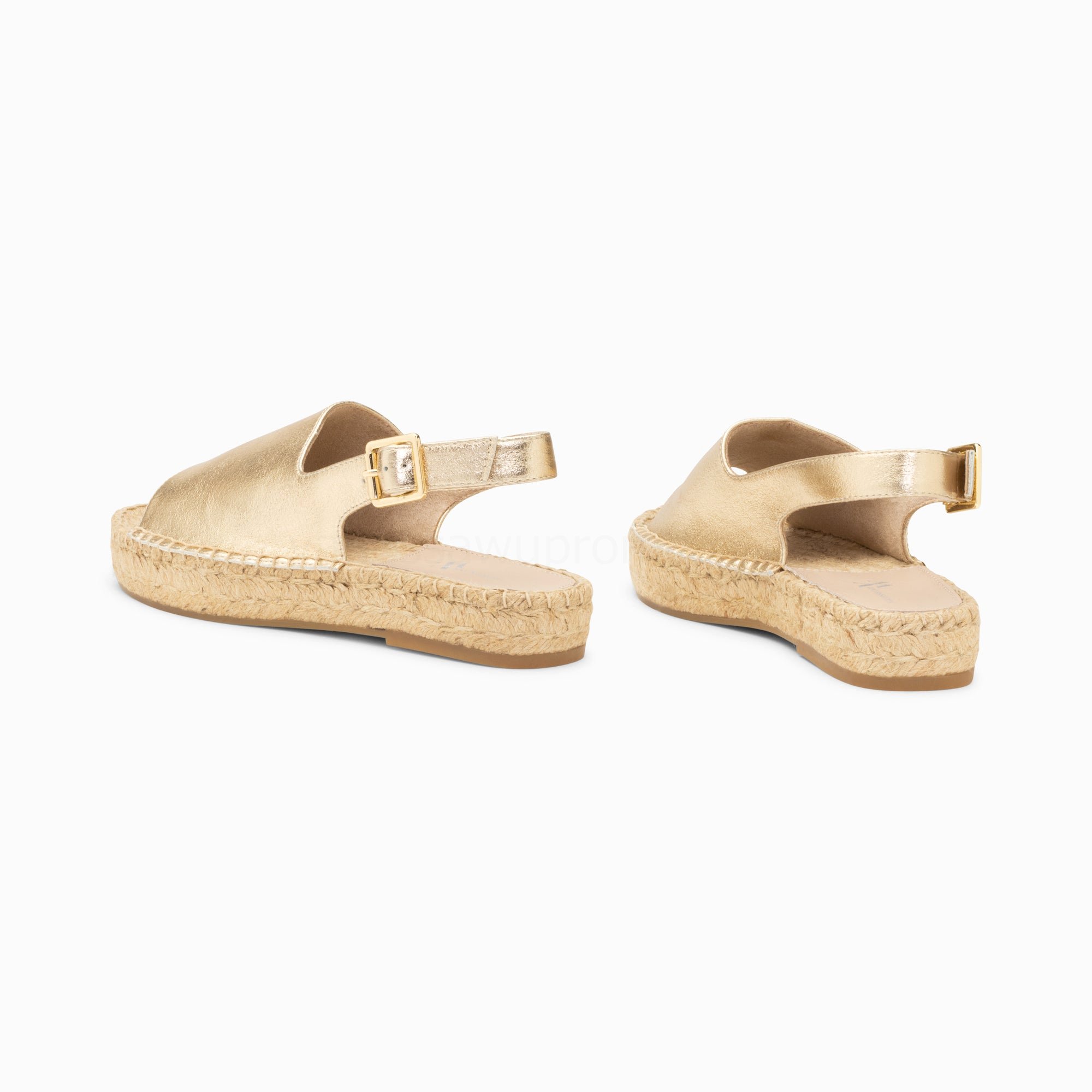 (image for) Sandales Marjolaine Or à Semelle Espadrille | Vanessawupromo.Com 345