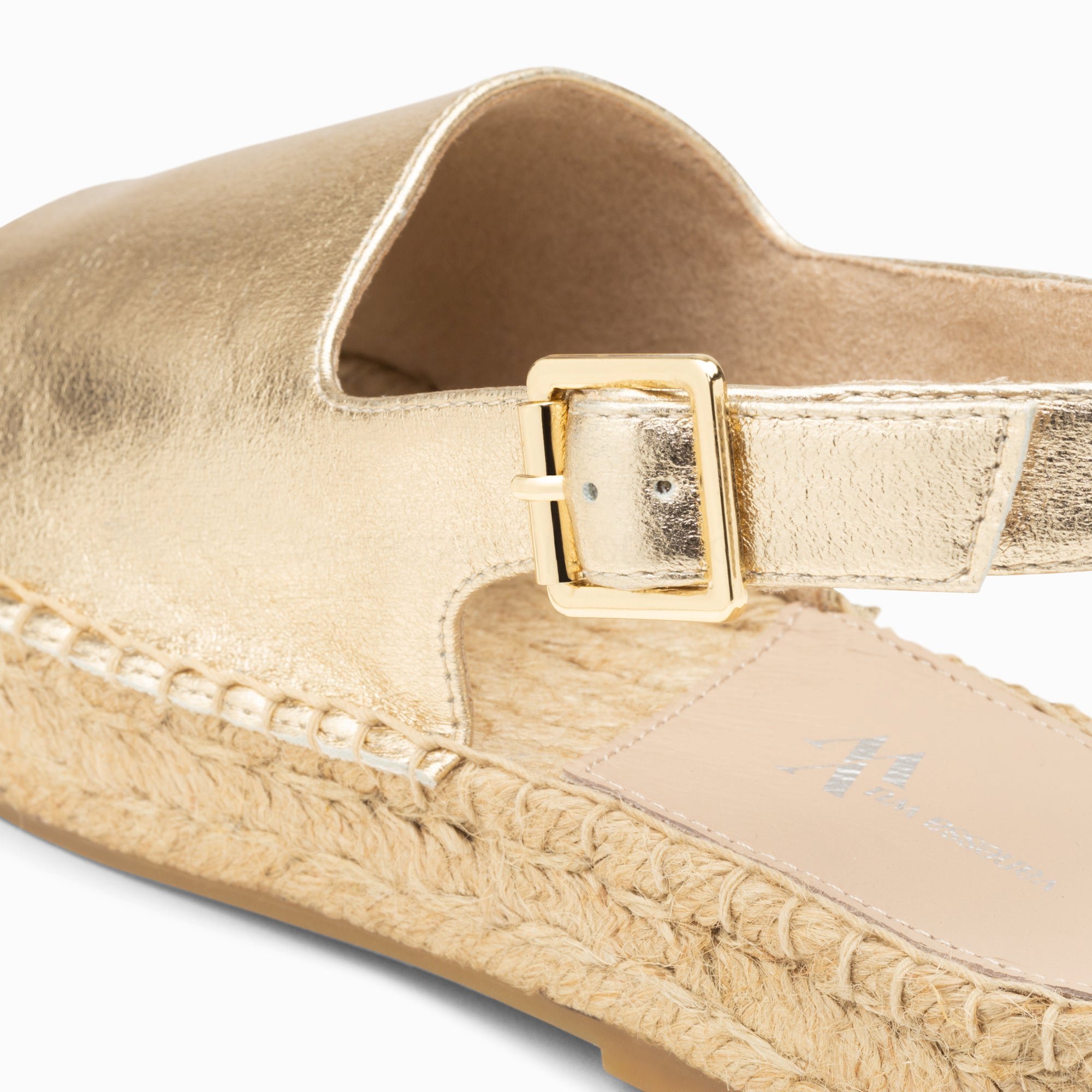 (image for) Sandales Marjolaine Or à Semelle Espadrille | Vanessawupromo.Com 345