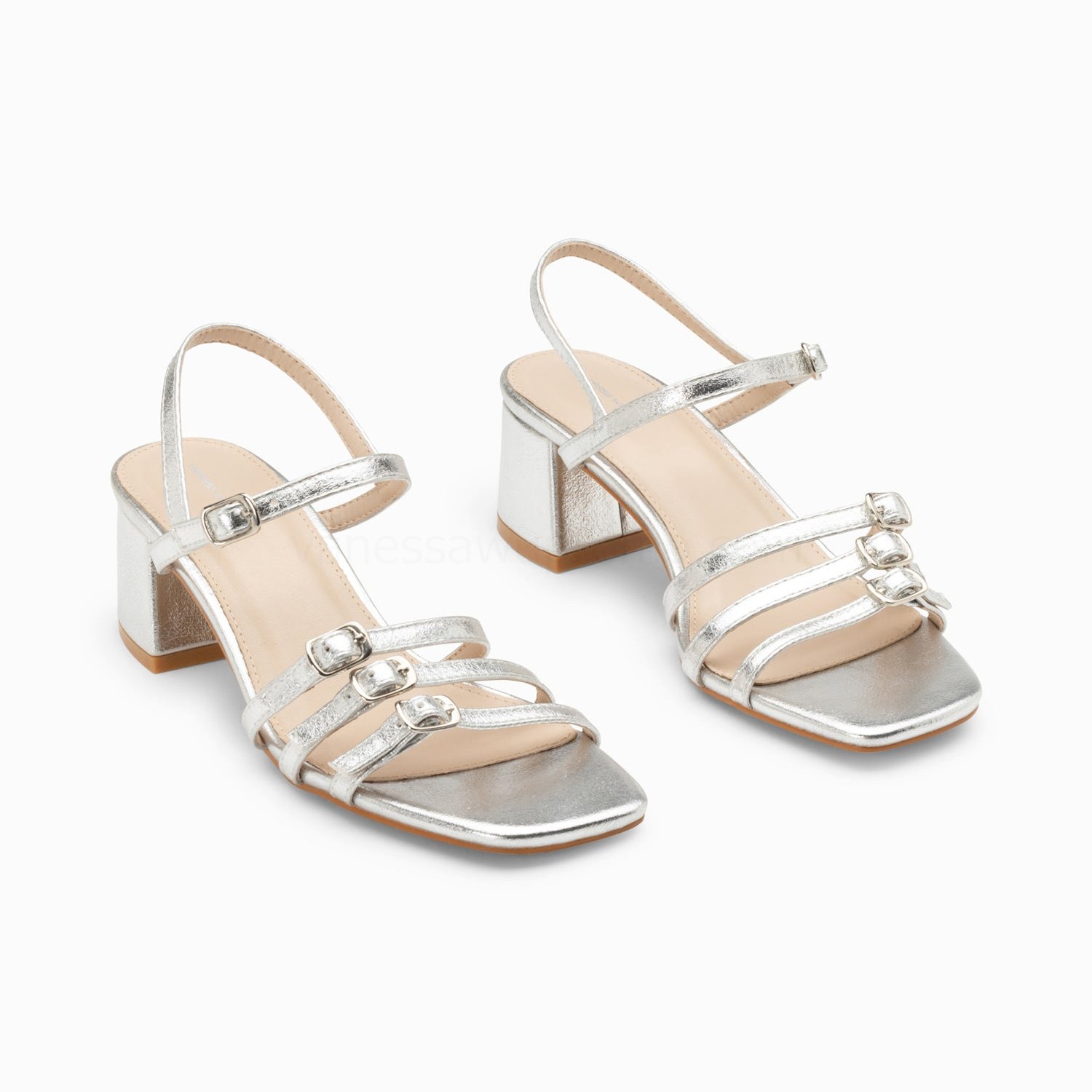 (image for) Sandales à Talon Alexandra Multibrides Argent | Vanessawupromo.Com 31