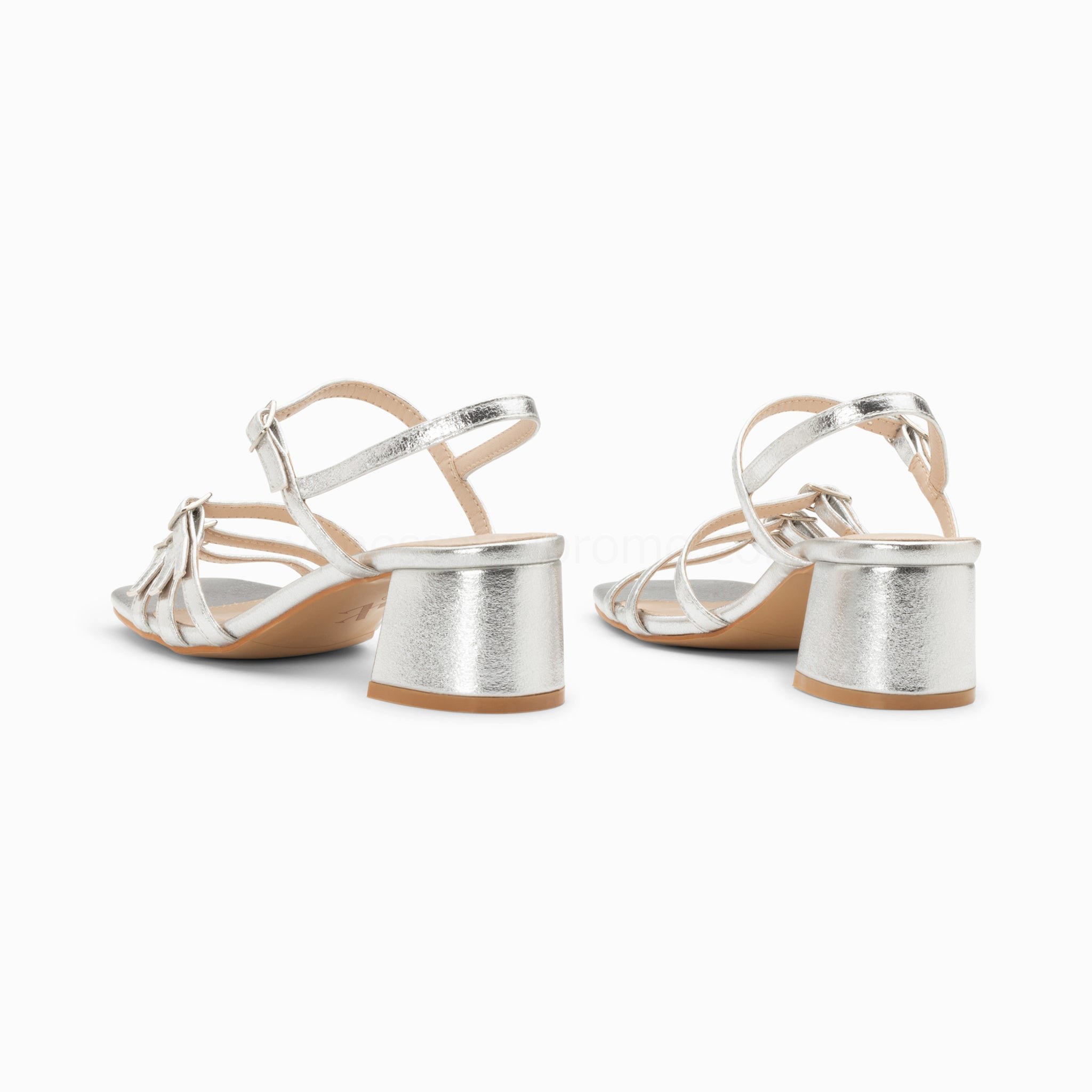 (image for) Sandales à Talon Alexandra Multibrides Argent | Vanessawupromo.Com 31