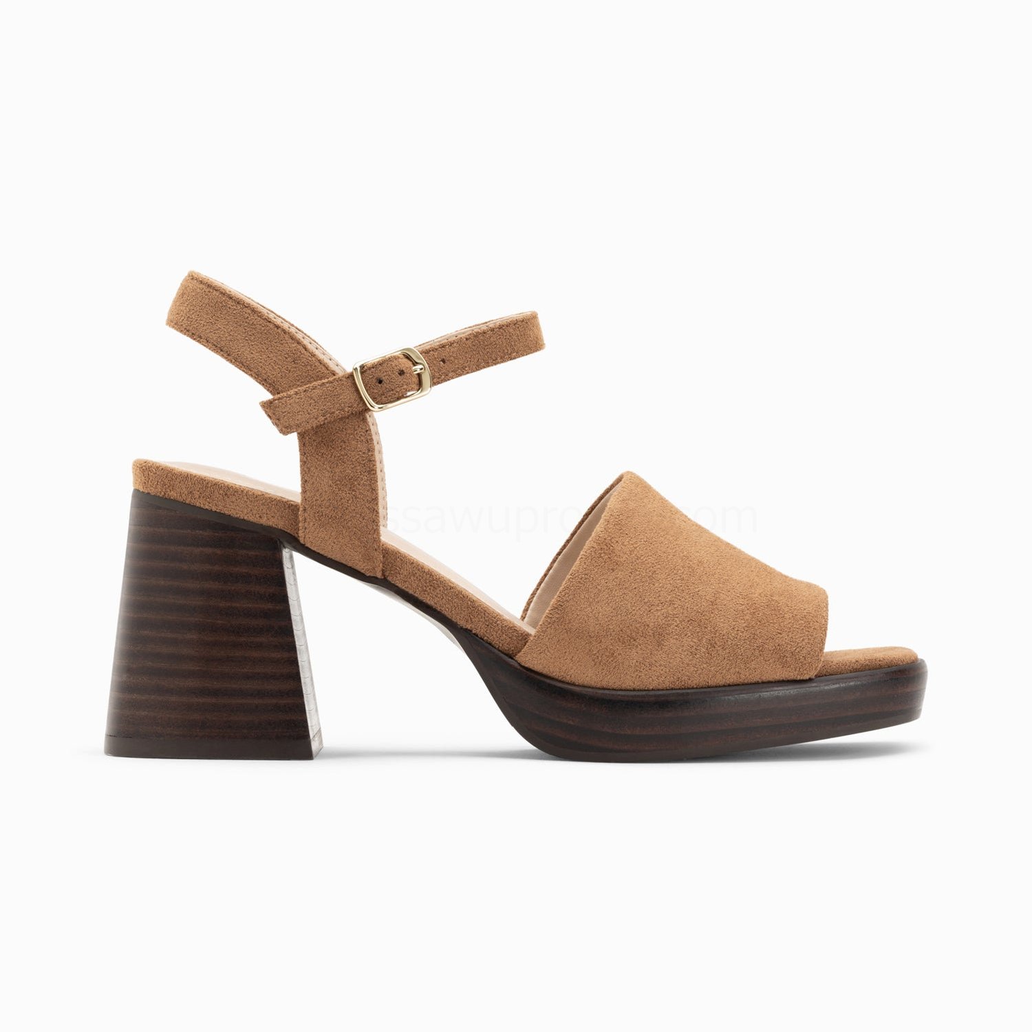 (image for) Sandales Tyrah Camel à Plateforme Et Talon Bois | Vanessawupromo.Com 14